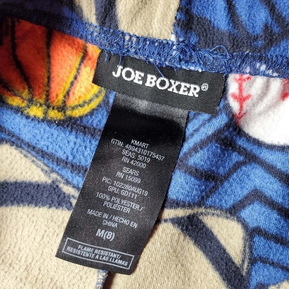 Joe Boxer Blue Fleece Boys Pajama PJ Pants Size Medium (8) EUC